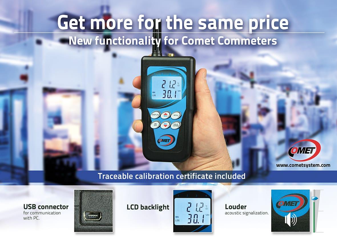 COMET COMMETER serie D – transfer date USB și display LCD cu iluminare de fundal - thumbnail