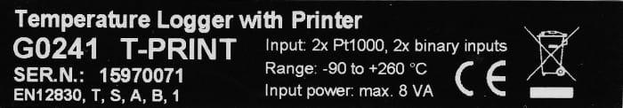 Înregistrator (Data Logger) de Temperatură cu Imprimantă G0241 - thumbnail 8