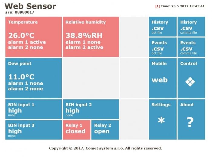 Termometru Higrometru CO2 Ethernet H6520 - thumbnail 3