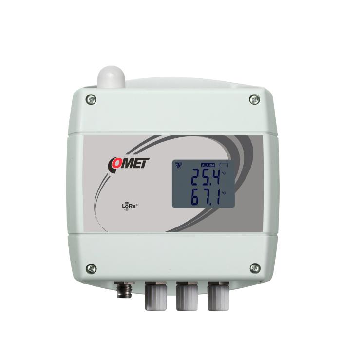 Senzor wireless LoRaWAN COMET W0941 pentru 4 sonde externe Pt1000 cu conector tip ELKA monitorizare temperatura