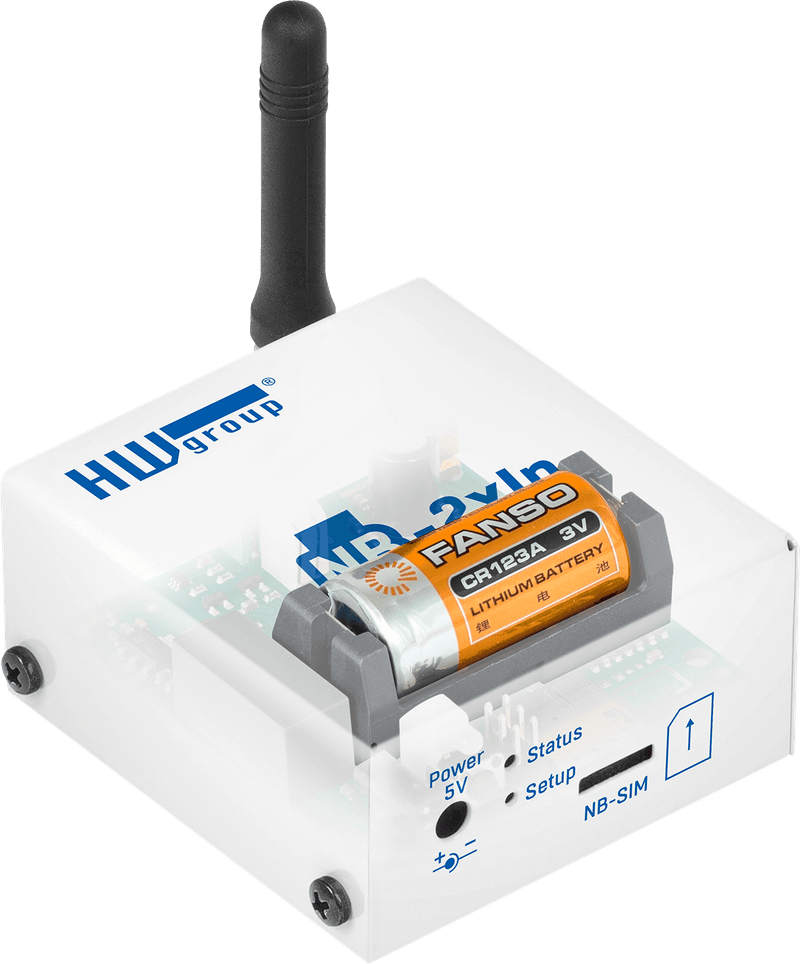 NB-2xIn cu baterie internă - autonomie 3 ani monitorizare detectoare NB-IoT - thumbnail