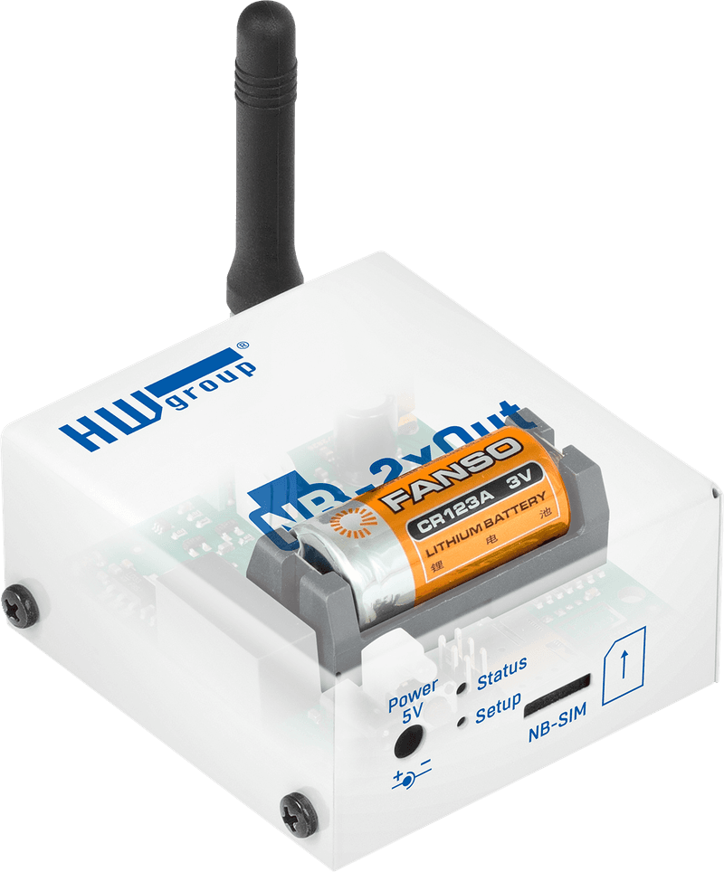 NB-2xOut cu baterie internă - autonomie 3 ani control relee la distanță NB-IoT - thumbnail