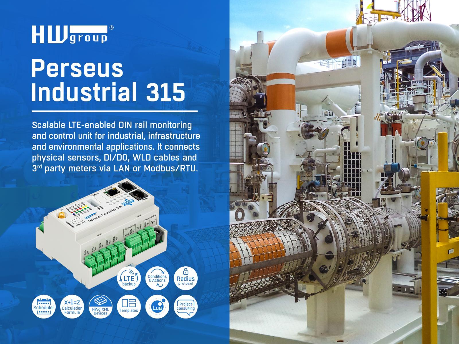 Sistem de Monitorizare Industrială pe Șină DIN cu LAN, LTE și Modbus/RTU Perseus Industrial 315 - thumbnail 8