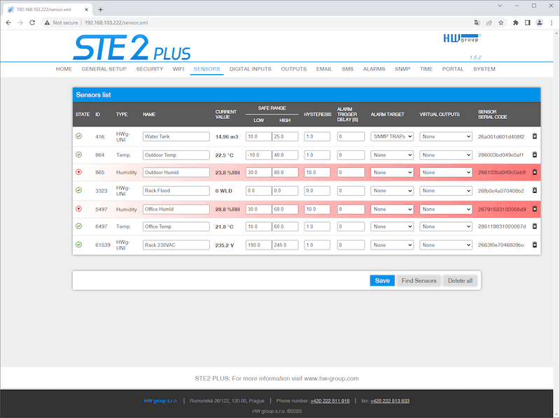 Sistem Monitorizare Profesional WiFi cu SNMP v3 pentru Medii Industriale STE2 PLUS - thumbnail 10
