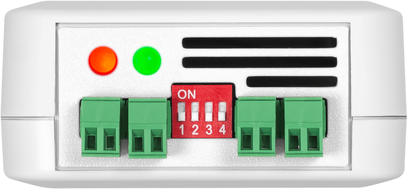 WLD-ECHO conectori cu indicatoare LED și comutator DIP - detector scurgeri apă - thumbnail