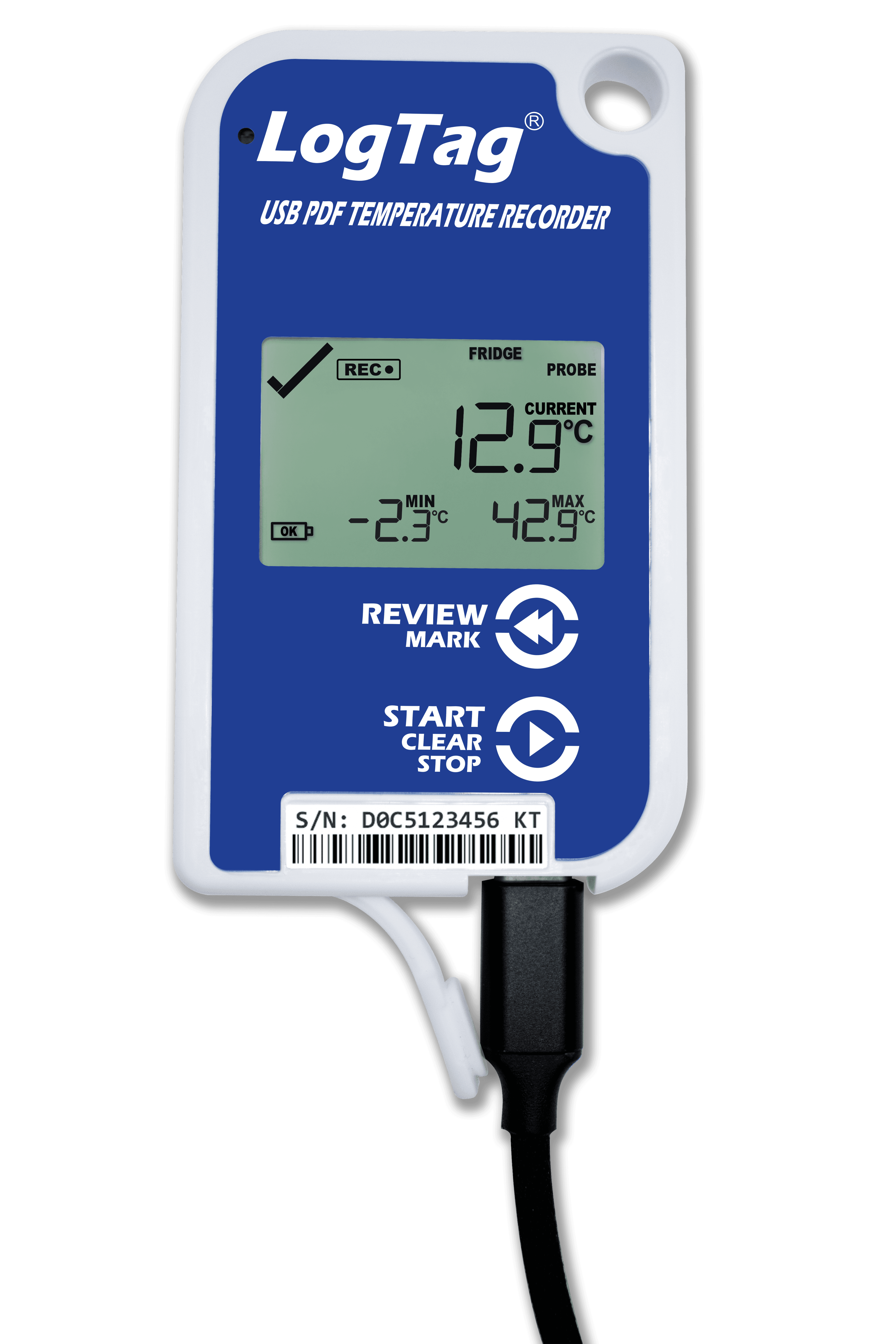 Înregistrator (Data Logger) Temperatură cu USB-C Integrat TRED30-16U - main product image