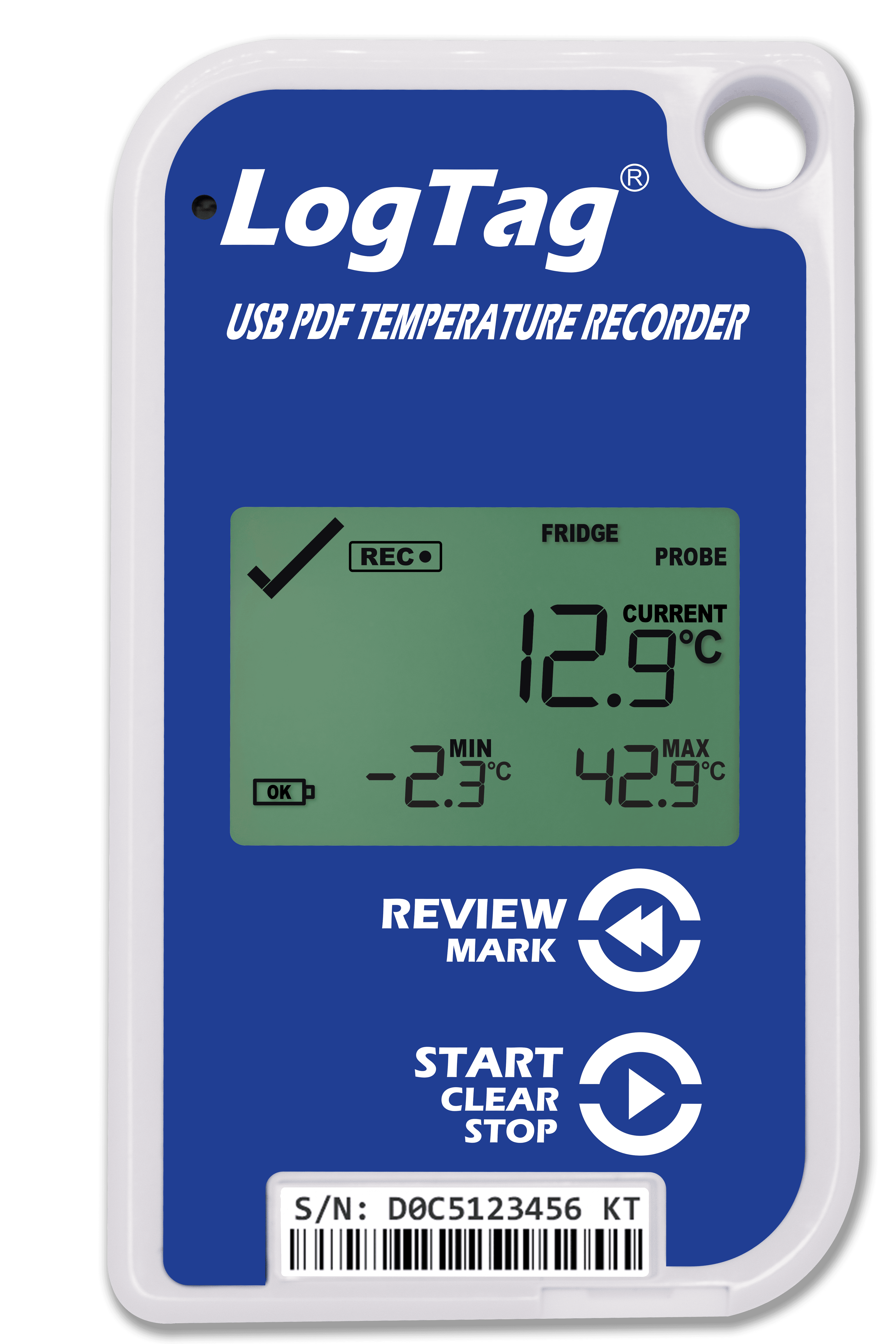 Înregistrator (Data Logger) Temperatură cu USB-C Integrat TRED30-16U - thumbnail 3