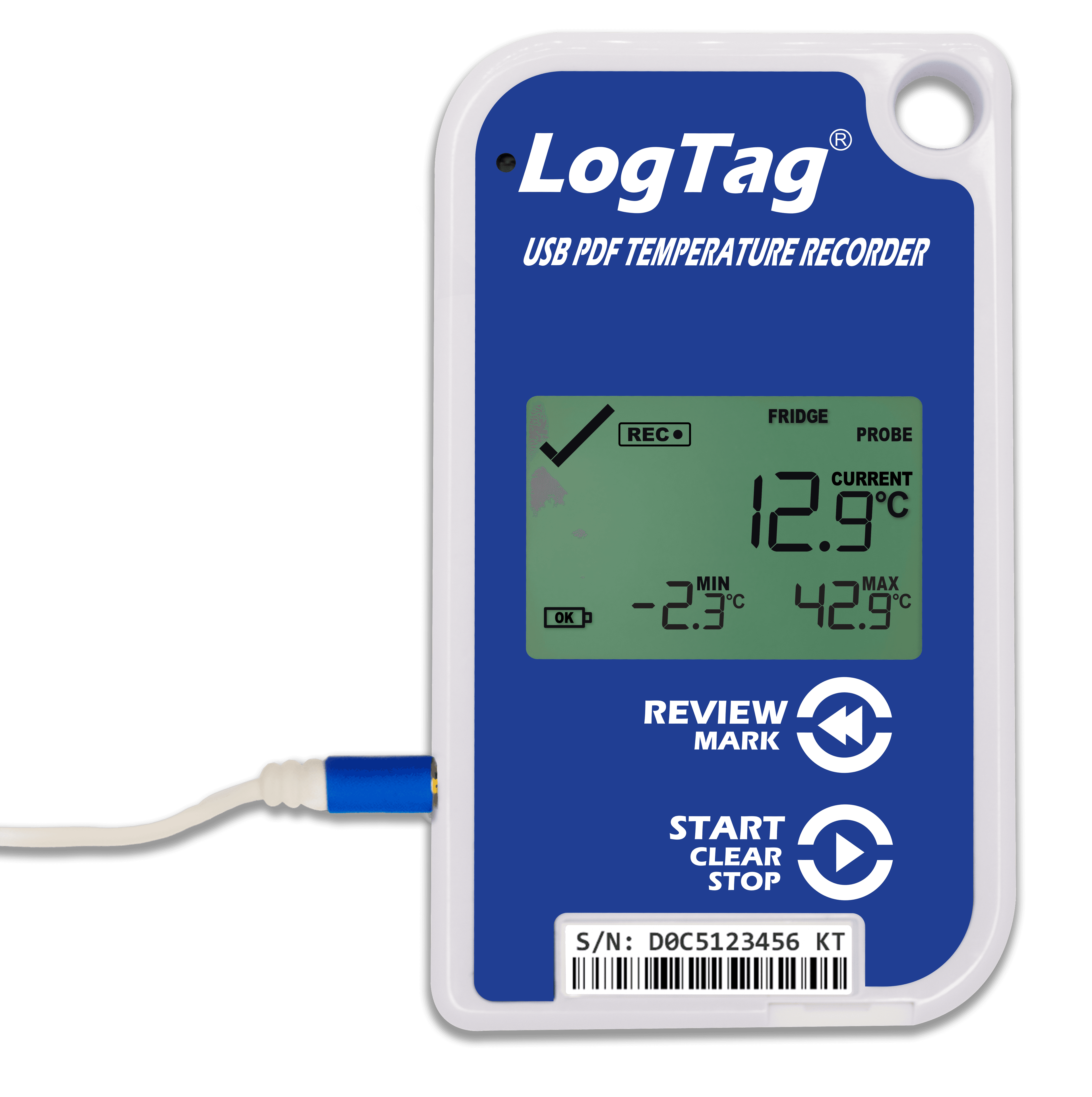 Înregistrator (Data Logger) Temperatură cu USB-C Integrat TRED30-16U - thumbnail 4