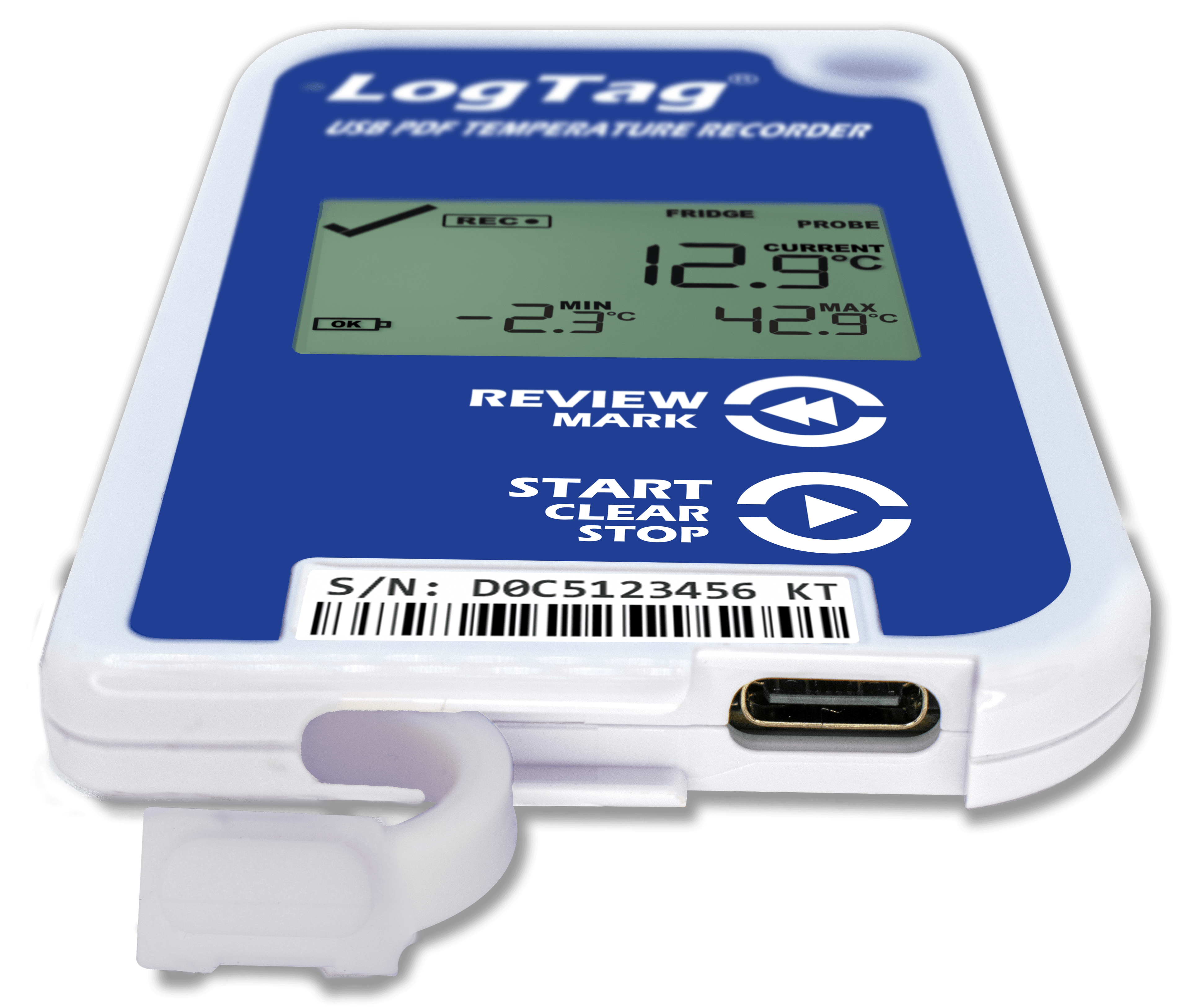 Înregistrator (Data Logger) Temperatură cu USB-C Integrat TRED30-16U - thumbnail 5