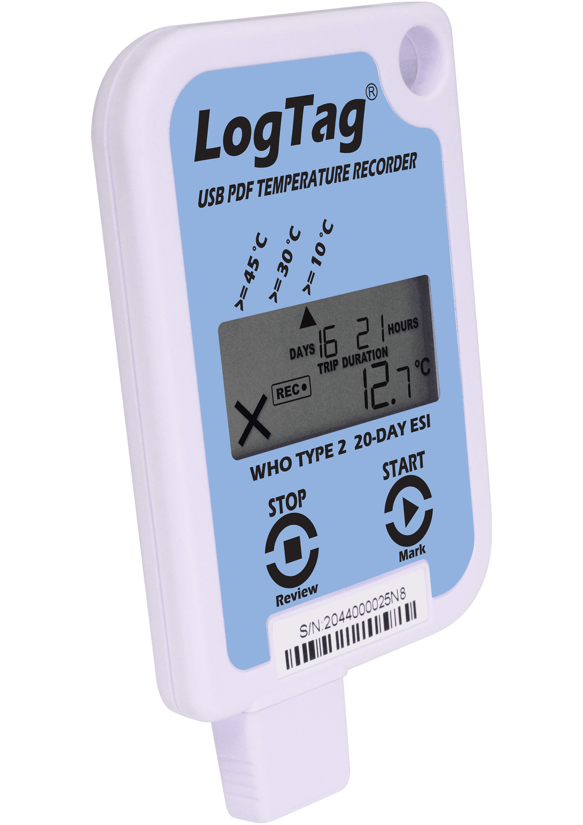 Înregistrator (Data Logger) Temperatură Pre-Calificat OMS PQS pentru Vaccinuri USRID-16W - thumbnail 2