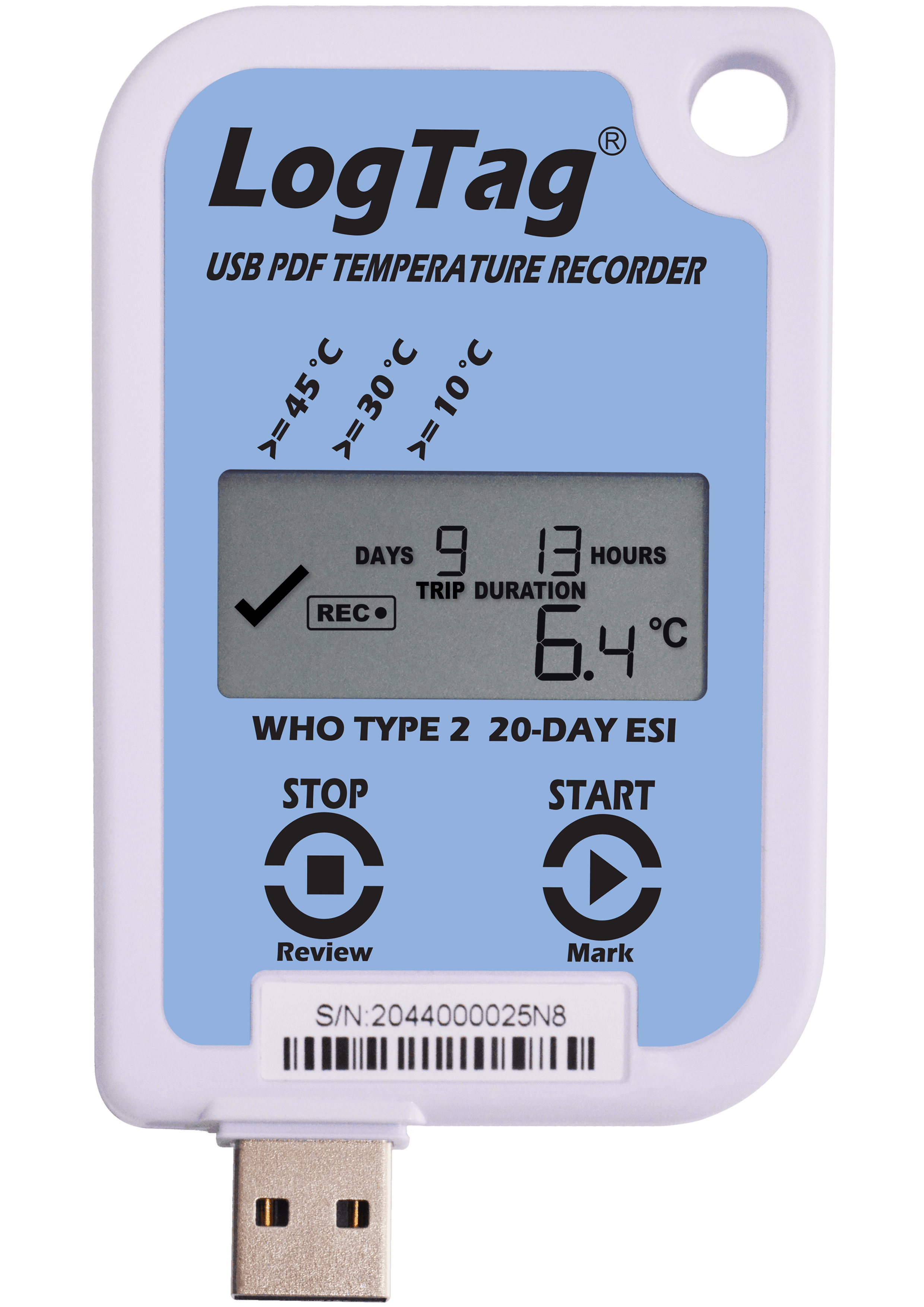 Înregistrator (Data Logger) Temperatură Pre-Calificat OMS PQS pentru Vaccinuri USRID-16W - thumbnail 3