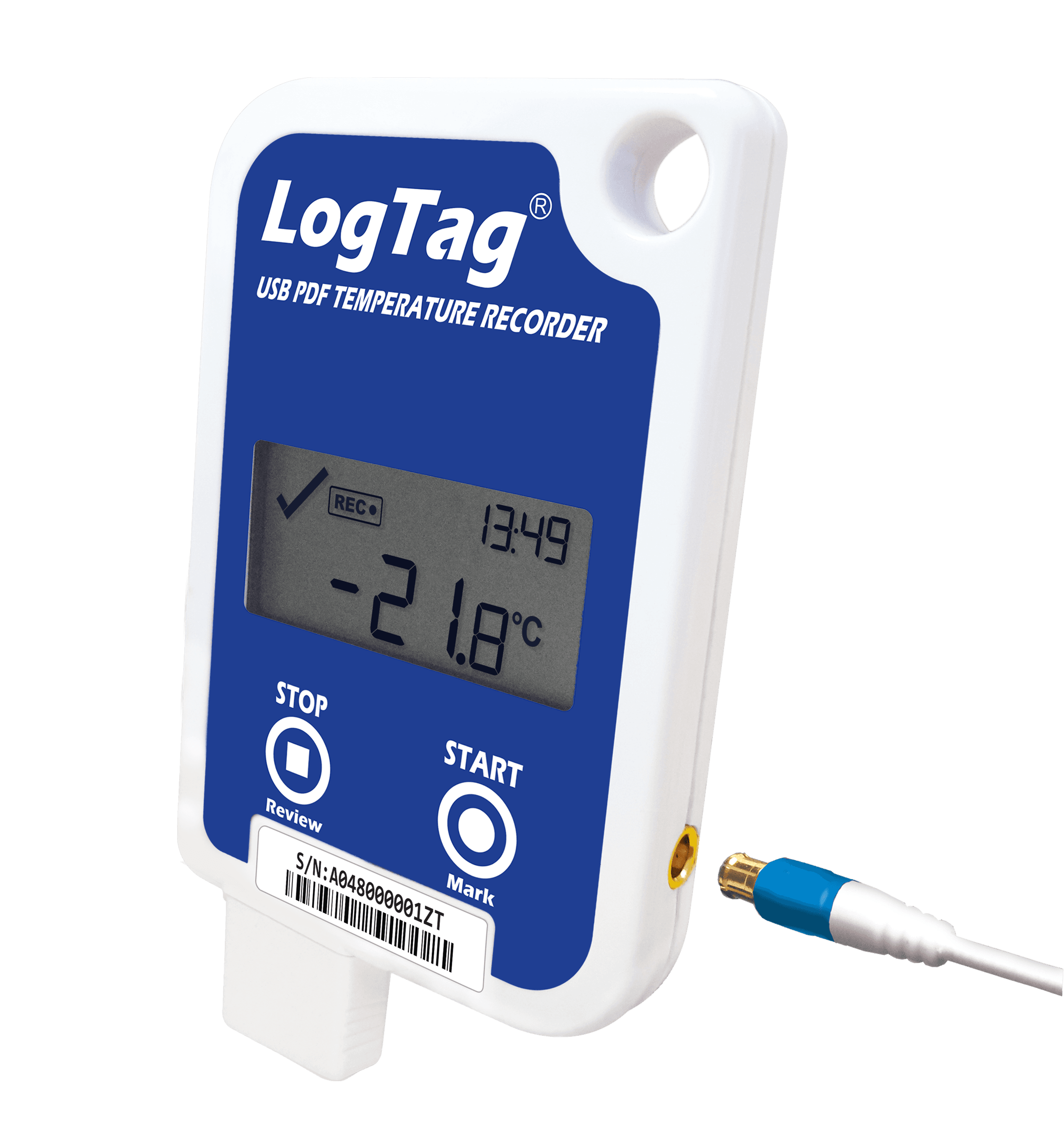Înregistrator (Data Logger) Temperatură cu USB și Sondă Externă - Afișaj LCD UTRED-16F - LogTag