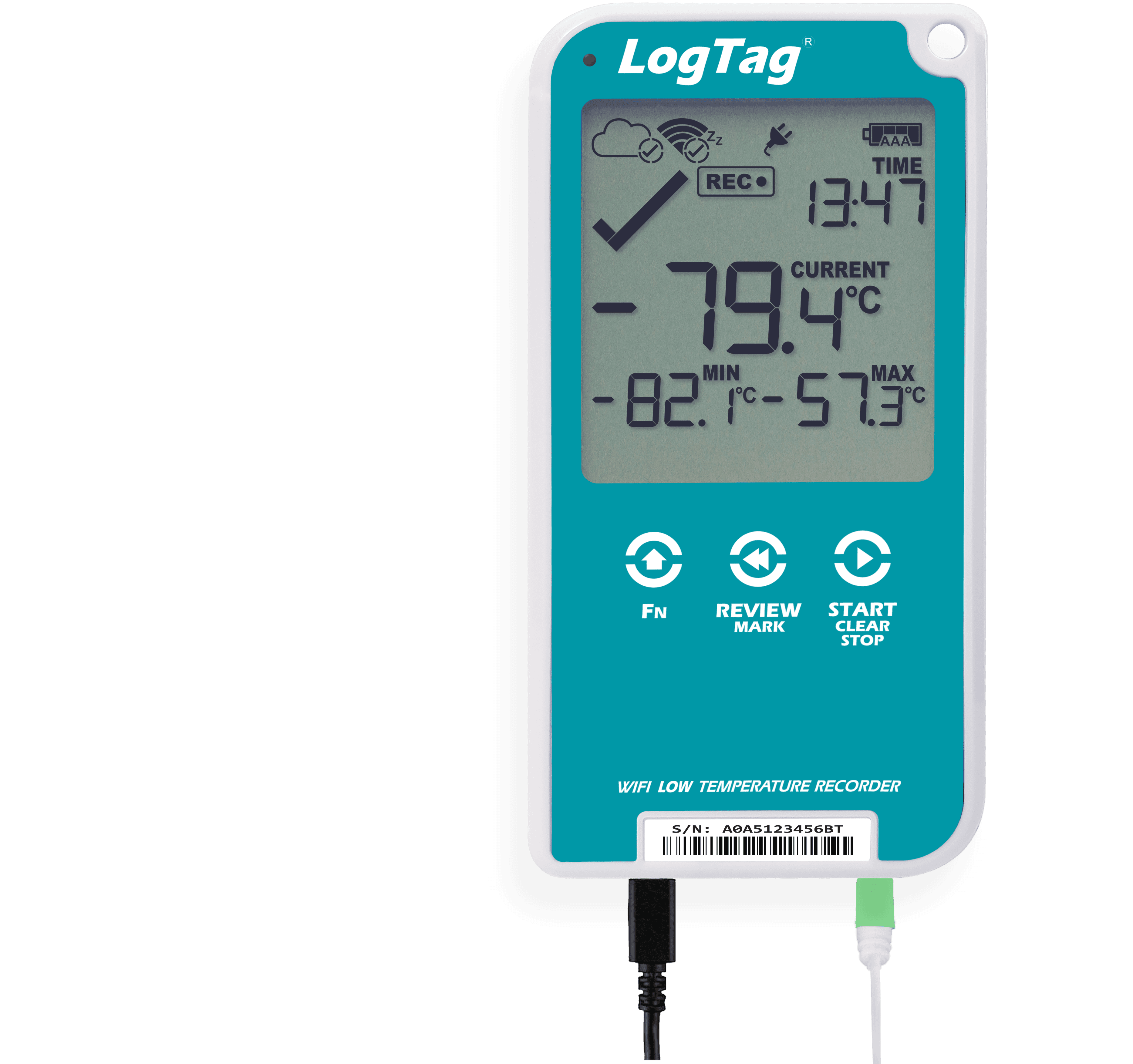 Înregistrator (Data Logger) WiFi Temperatură pentru Vaccinuri cu Rezumat 30 Zile UTREL30-WiFi - thumbnail 2