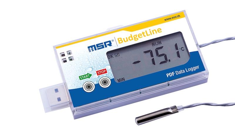 Înregistrator (Data Logger) Temperatură BudgetLine cu Senzor Extern și Afișaj MSR86 - MSR Electronics