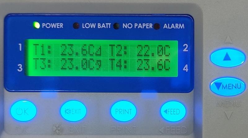 Înregistrator (Data Logger) Temperatură și Umiditate cu Alarmă și Imprimantă Termică VLTS - thumbnail 2