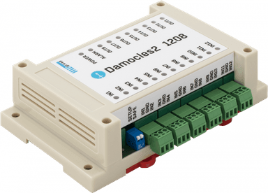 Dispozitiv Ethernet I/O Industrial cu 12 Intrări Digitale și 8 Ieșiri Damocles2 1208 - HW group