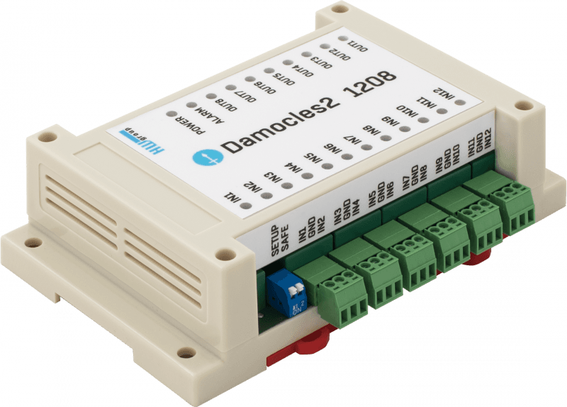 Dispozitiv Ethernet I/O Industrial cu 12 Intrări Digitale și 8 Ieșiri Damocles2 1208 - main product image