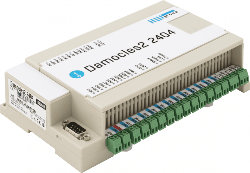 Dispozitiv I/O Industrial Securizat cu 24 Intrări Digitale și Alimentare PoE Damocles2 2404 - main product image