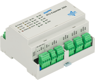Expandor pe Șină DIN cu 10 Intrări și 4 Ieșiri RTU-Expander 1004 - HW group