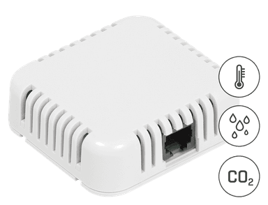 Senzor Combinat CO2 Temperatură și Umiditate pentru Monitorizarea Calității Aerului Interior și Control Mediul Sensor CO2 1W-UNI - HW group