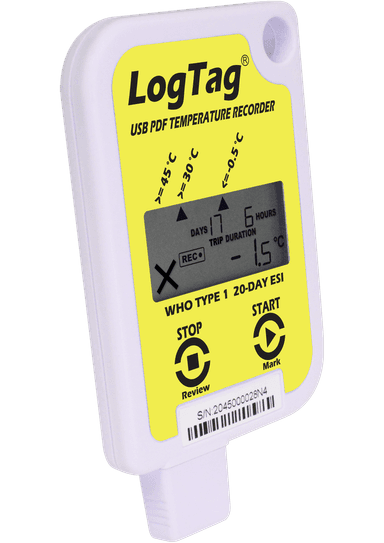 Înregistrator (Data Logger) Temperatură Pre-Calificat OMS PQS pentru Vaccinuri USRID-16W - LogTag