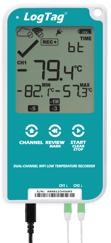 Înregistrator (Data Logger) WiFi Temperatură pentru Vaccinuri cu Rezumat 30 Zile UTREL30-WiFi - LogTag