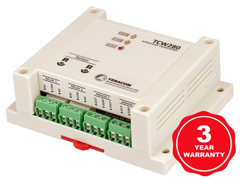 Modul Ieșiri Analogice Ethernet cu Porturi Izolate Galvanic TCW280 - main product image